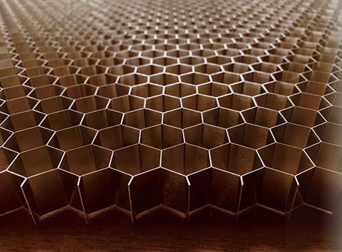 Basalt fiber honeycomb material